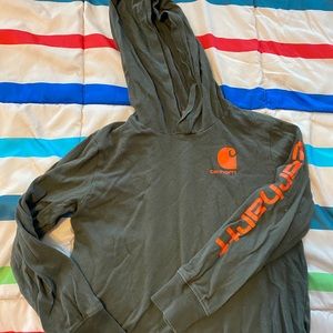 Boys Carhartt long sleeve shirt with hood